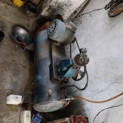 Bike lifts 2 + Air Pressure System + Compressor For sale