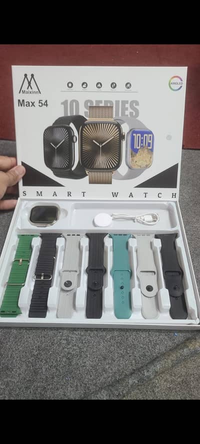 I20 Ultra Smart Watch Big 2.3” Display 10-in-1 Combo Set