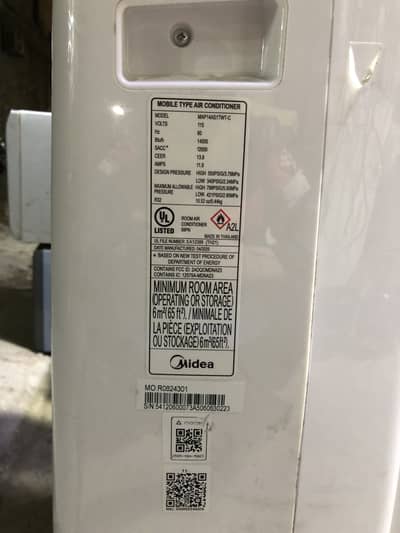 Midea imported portable AC