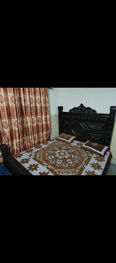 Double Bed King Size with side Tables and Dressing Table