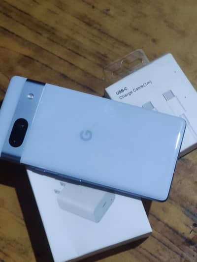 Google Pixel 7a | Brand New 10/10 Sky Blue | Fone + C-Type Charger