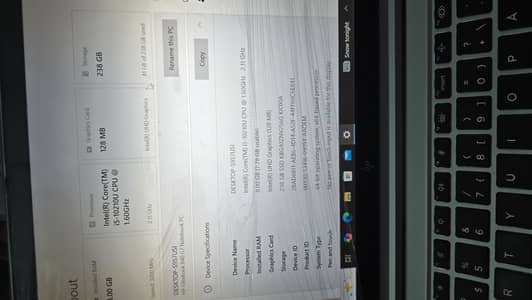 HP core i5 laptop 8GB RAM 256 GB SSD window excellent condition