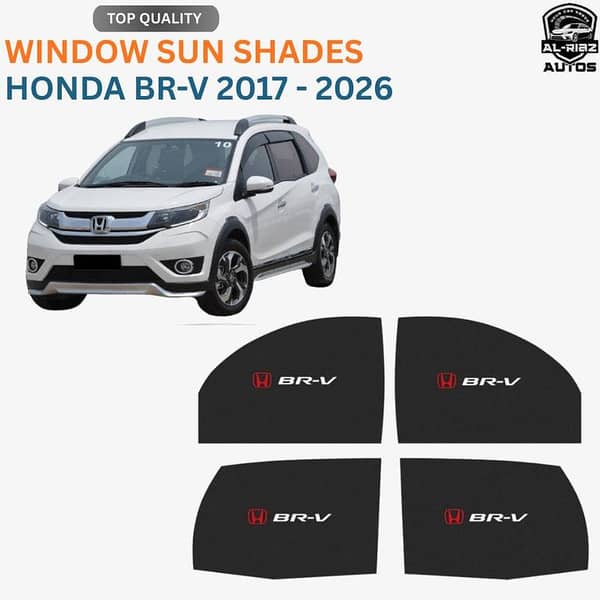 Honda BR-V 2017 - 2026 Window Sun Shade | UV Protection & Premium Heat Shield | Privacy Glare Reducer