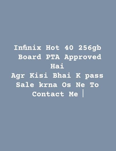 Infinix Hot 40 256gb