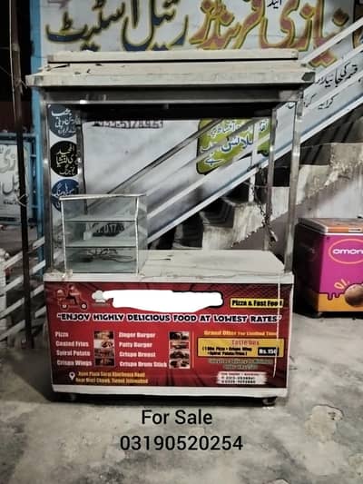 Stainless Steel Counter with glass display box