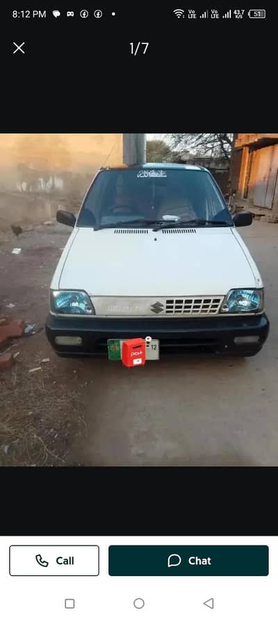 suzuki mehran vx ac lag ha model 12 lahore number