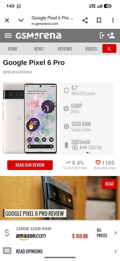 Google pixel 6pro pta approved