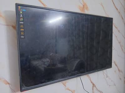 Smart Android 55 inch LCD tv with box Malaysian no fault 100% ok