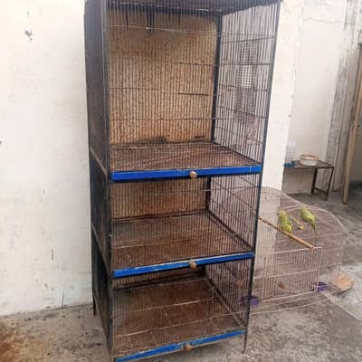 2 piece bird cage