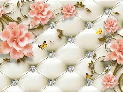 3D flex wall paper water proof . . Ramzan offer