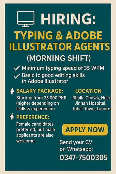 Agents Required for part time job