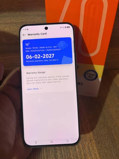 Tecno Spark 40 Pro+ Green Full Warranty