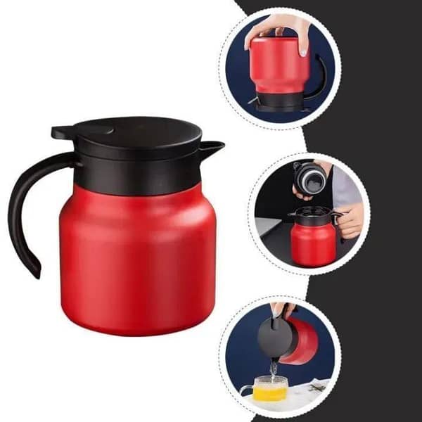 Stainless Steel Coffee Mug Thermos Double Wall Insulated Vacuum Mugs Hot & Cold 350ml/500ml Drinkware Water Cups Insulation With cover Travel Tea Mug Office Cup with Handle Thermal Coffee