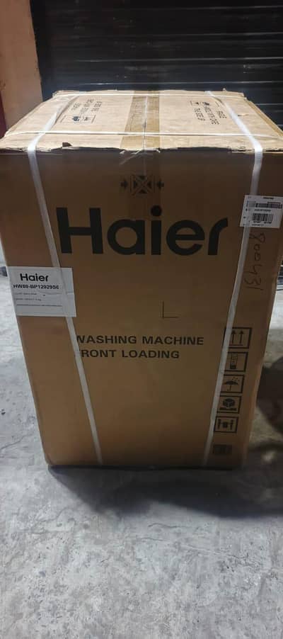 ye model ha: HAIER 8KG AUTOMATIC FRONT LOAD WASHING MACHINE