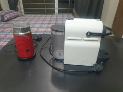 Nespresso Coffee Machine and Nespresso Milk Frother