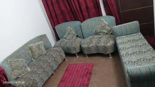 7 Seater Sofa set or 3 Seater Sofa cum bed