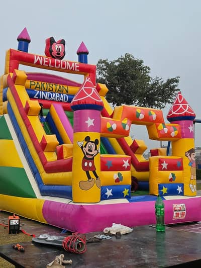 jumping slide mini train Mary go round