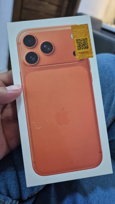 iPhone 17 Promax 256GB /512GB PTA approved non active Cosmic Orange