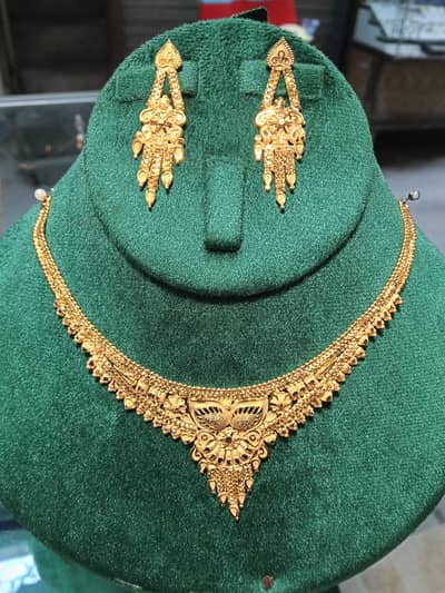 gold plated jewelry set
