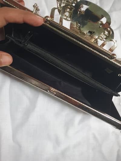 Bridal Silver Clutch