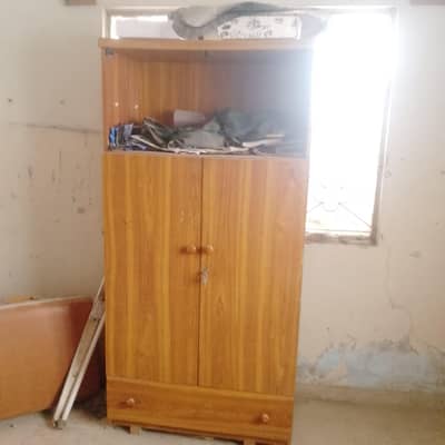 kids wardrobe with glass showcase