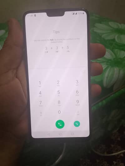 One plus 6 pta approved 8/128 dual SIM all ok just volume button Kam n