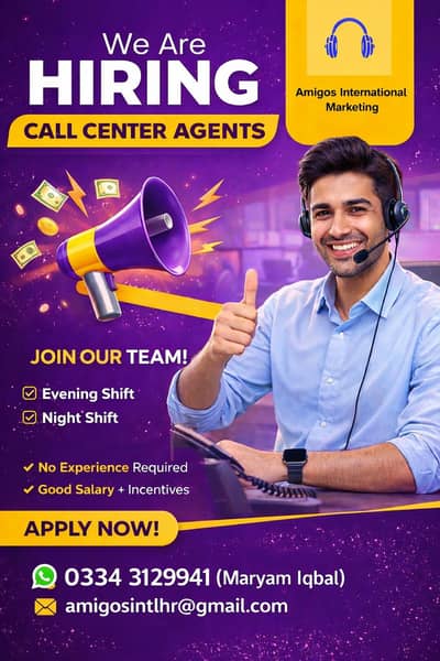 URGENT HIRING - CALL CENTER STAFF REQUIRED