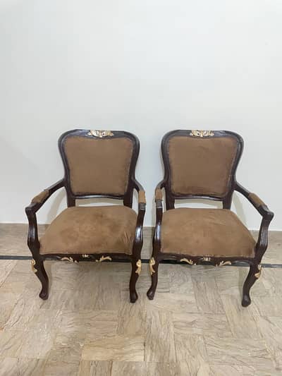 Wooden Room chairs for Bed Room - 2 chairs