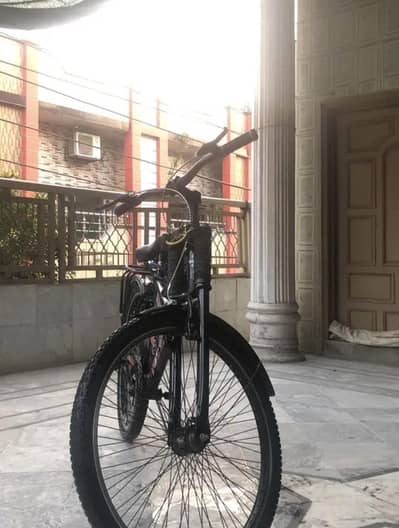 Metal bicycle  with the 72 wires of rim black colour Humber