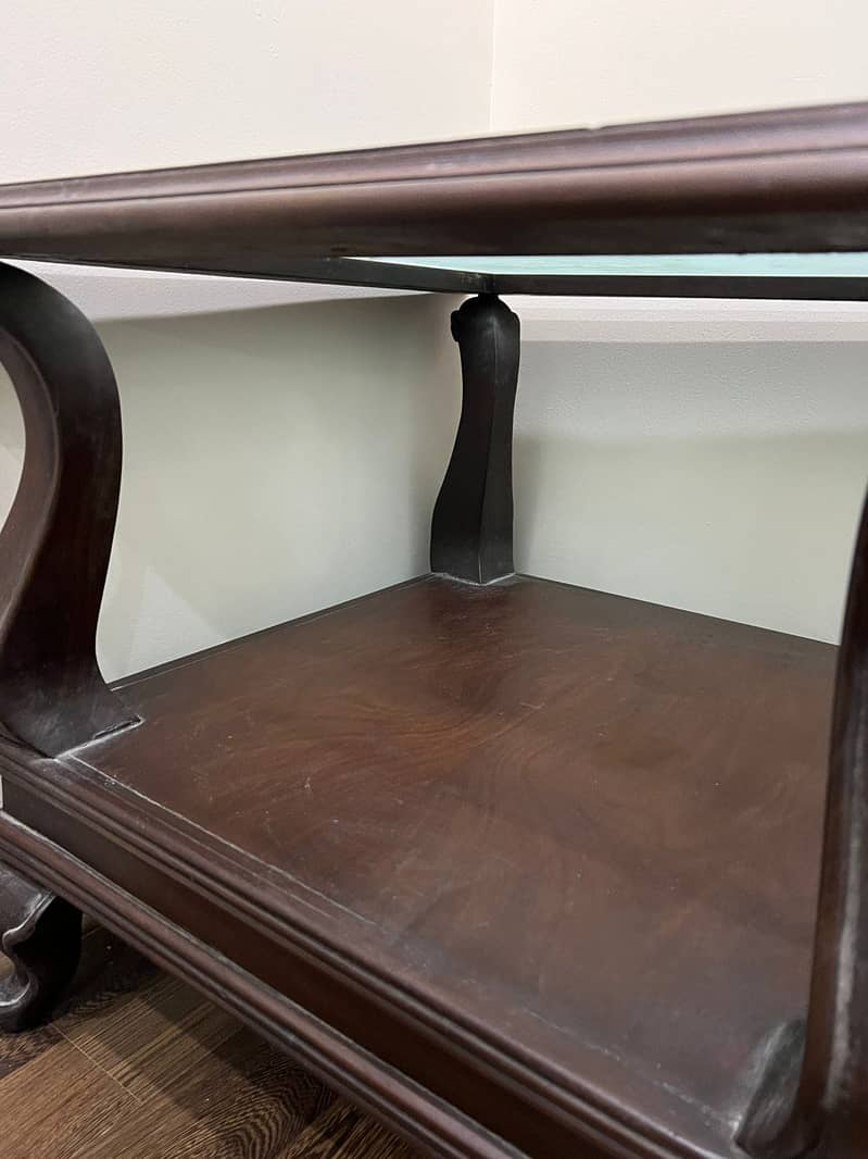 Solid wood coffee table set 9