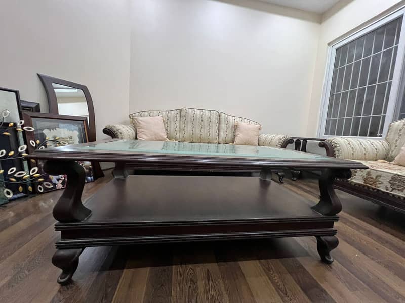 Solid wood coffee table set 12