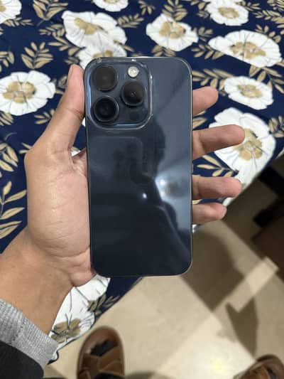 iPhone 15 Pro JV With Box 10/10 Condition Blue