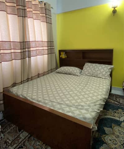 Pure wood bed with mattress
