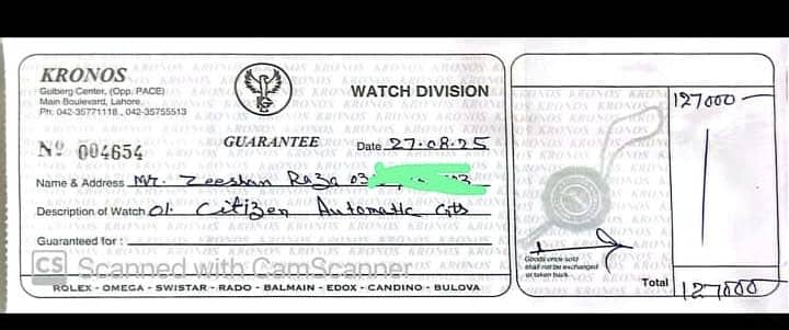 citizen Automatic watch 1