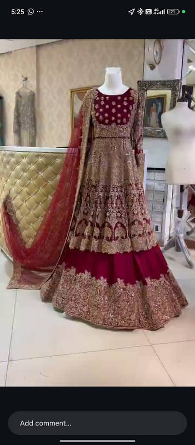 Brida dress Fully embellished with adda work