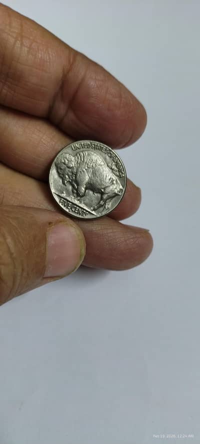 USA 1937 Indian Head Buffalo Coin, USA Rare Coin & Antiq USA Old Coin