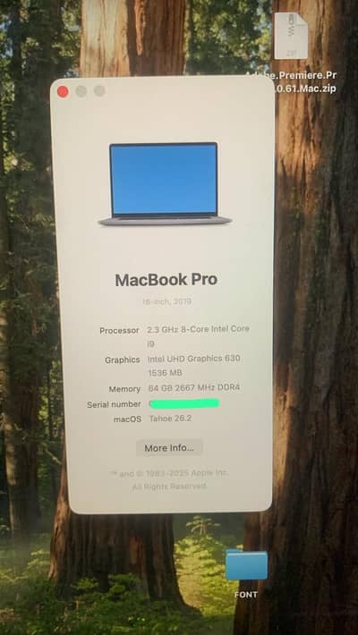 MacBook  Pro (16-inch, 2019) 64gb 8Tb