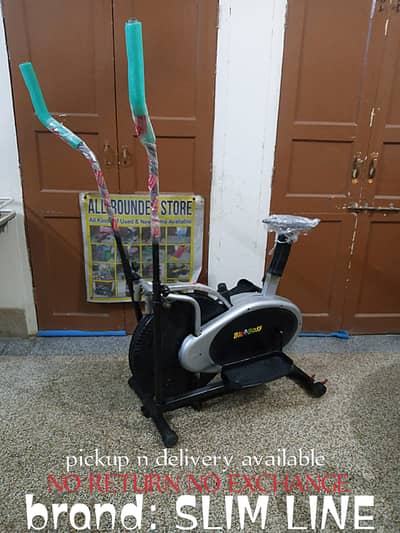 Elliptical machine for full body workout with speed adjustment