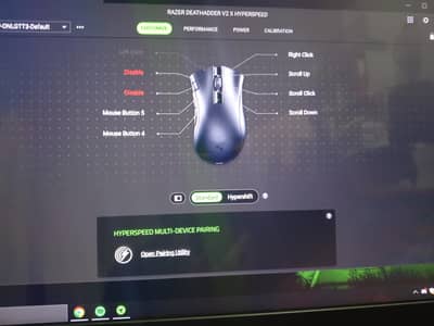 Razer deathadder v2x hyperspeed Mint condition Original with software