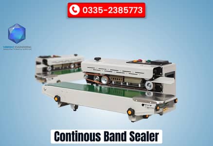 Continuous Band Sealer Machine | bags, pouches, sachet sealing packin