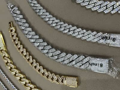Iced out Bankok chains and bracelets