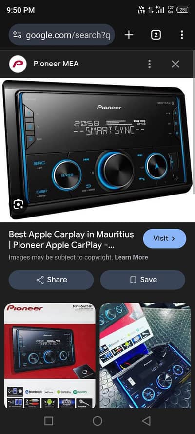 rs 30.000 pioneer mvh-s425bt