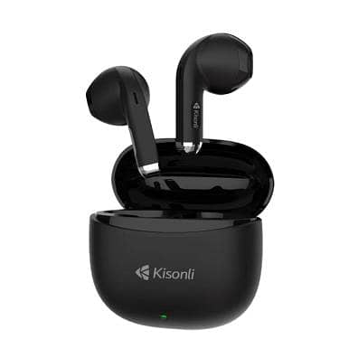 Kisonli F6 Bluetooth Earbuds with Noise Reduction and Charging Case