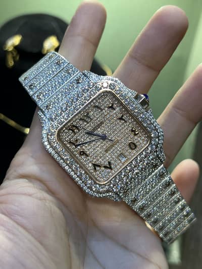 Iced out branded watches