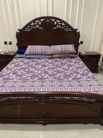 Shisham wood bed set