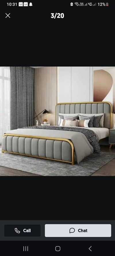 beds/iron bed/double bed/furniture/side table/dressing