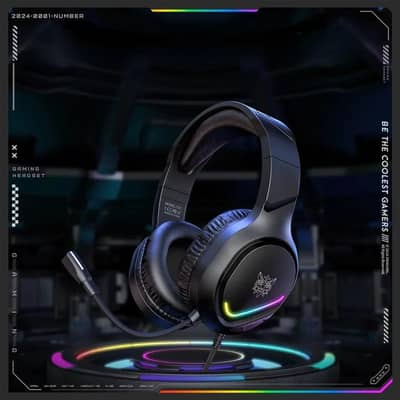 RGB LED GAMING HEADSET WITH MIC & NOISE CANCELLATION