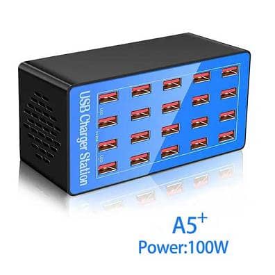 20 Ports USB Charging Station 100w USB Charging for Multiple Devices