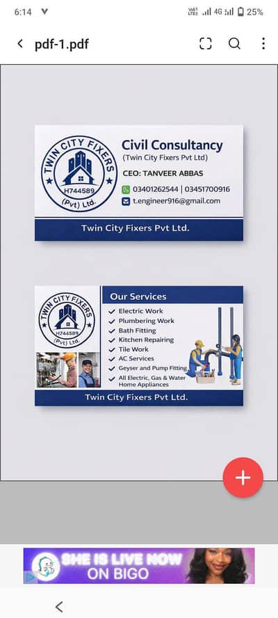 Home and office  plumbing and electric implices