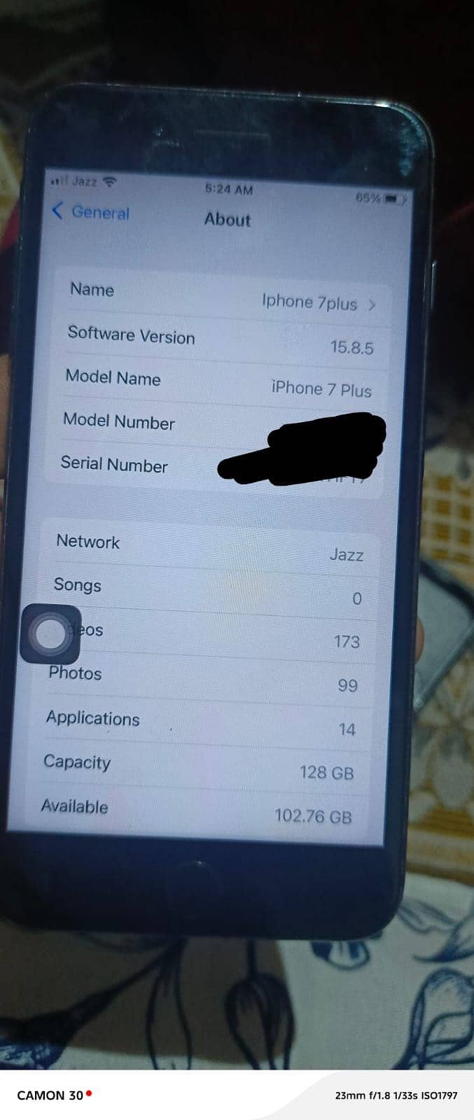 Iphone 7 plus  PTA 1
